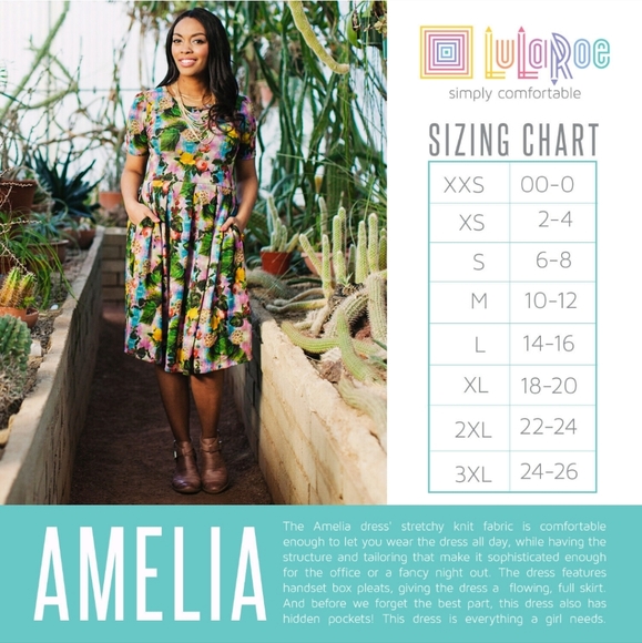 *SOLD* Lularoe Amelia Small NWT Floral - Picture 7 of 7